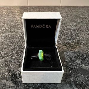 Pandora Green Murano Glass Bead